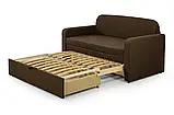 Диван прямий Ельф 130 (стандарт) рогожка коричневий, фото 4