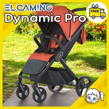 Прогулянкова коляска El Camino Dynamic Pro ME 1053-3 Жовтогарячий