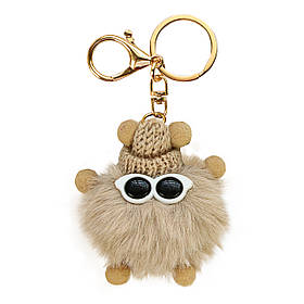 Брелок "Домовенок в окулярах" BRLK-102BEG. колір Бежевий