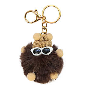 Брелок "Домовенок в окулярах" BRLK-102SHO. колір Шоколадний