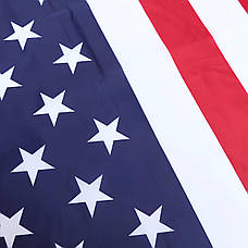 Прапор США 150*90 см. Американський прапор RESTEQ. Прапор Америки. American flag поліестер, фото 3