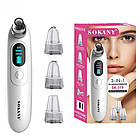 Очищувач для обличчя, 3 насадки, від USB, SK-319 / Апарат для чищення обличчя / Очищувач пор обличчя, фото 8