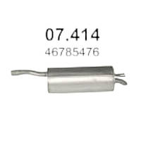 Глушник Fiat Doblo 1.6-1.9D POLMOSTROW