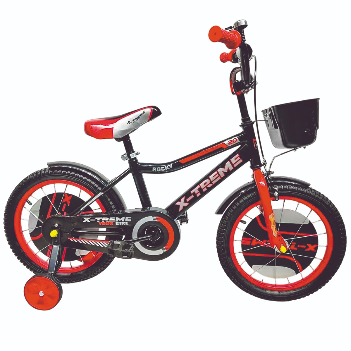 Дитячий велосипед X-Treme ROCKY 25.16-03 чорно-червоний