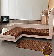 Накидки-дивандеки на кутовий диван, багатофункціональні 3 полотна