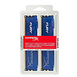 DDR3 Kingston 8GB (Kit of 2x4096) 1600MHz CL10 Blue DIMM, фото 3