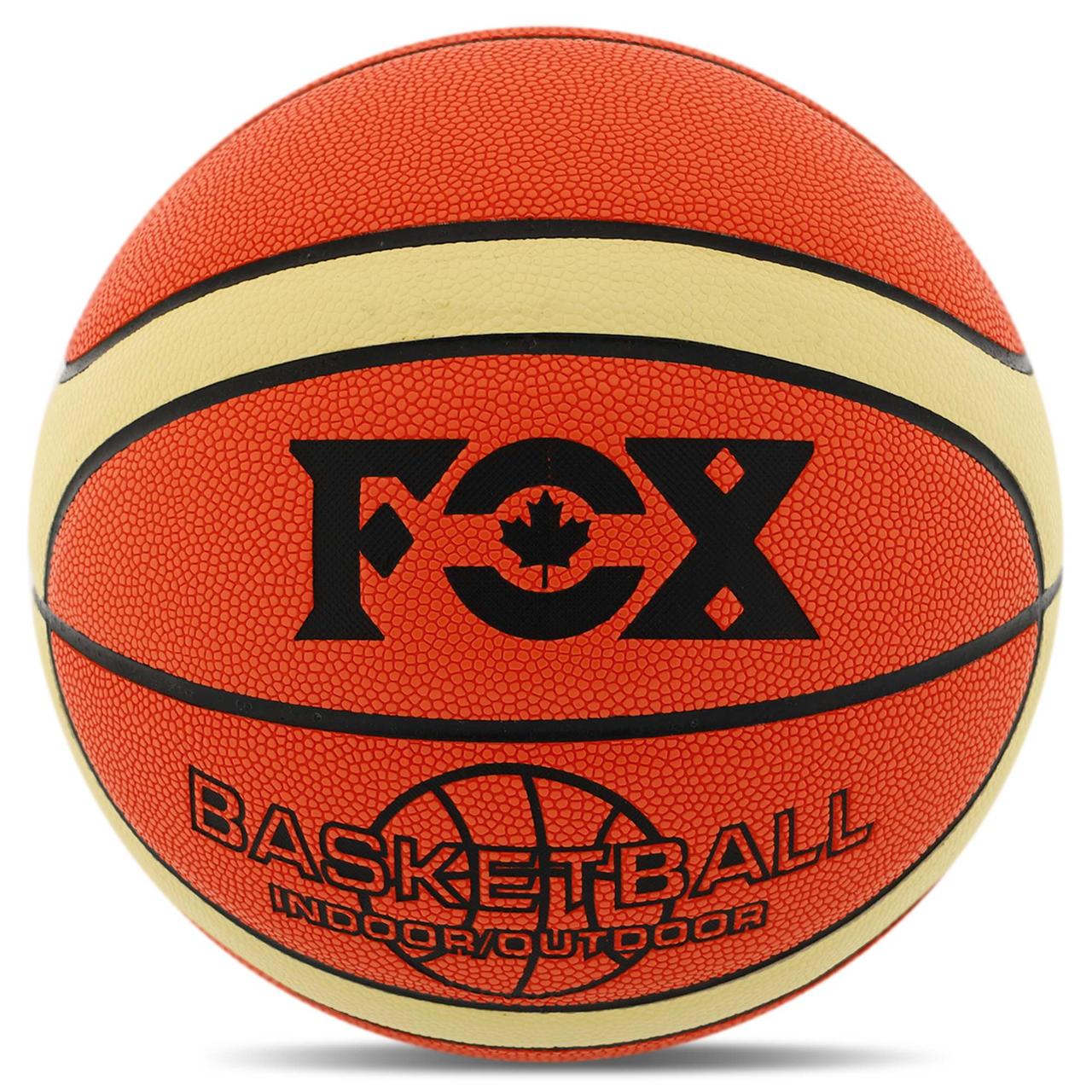 М'яч баскетбольний FOX BA-9804 Indoor/Outdoor розмір 7 жовтогарячий