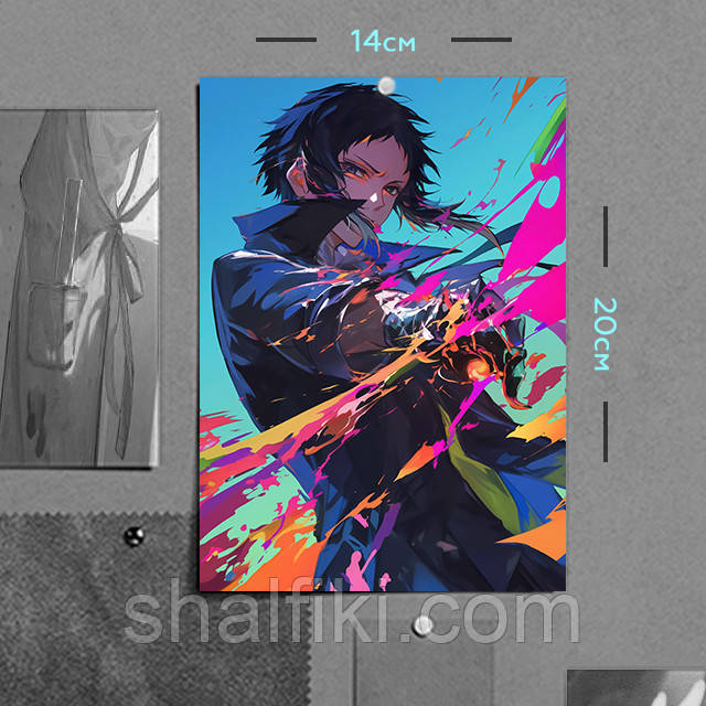 "Рюноске Акутагава (Проза бродячих псів / Bungo stray dogs)" плакат (постер) розміром А5 (14х20см)