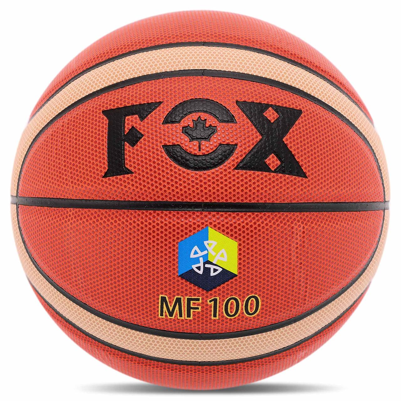 М'яч баскетбольний FOX BA-GM5X No5 PU жовтогарячий