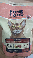 Home Food Хом Фуд Беззерновий корм з качкою та грушею для дорослих котів 1,6 кг