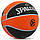 М'яч баскетбольний гумовий SPALDING TF 150 EURO TURK 84506Z розмір 7 чорний-жовтогарячий, фото 2