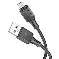 Кабель HOCO X101 Assistant silicone charging data cable Micro Black