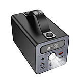 Зовнішній акумулятор HOCO J138 Distant 22.5W+PD20W+DC12V multi-function power bank (60000mAh) Black, фото 4