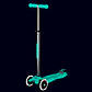 Триколісний Дитячий Самокат Micro Maxi Deluxe Glow LED Желейний зелений [MMD365], фото 5