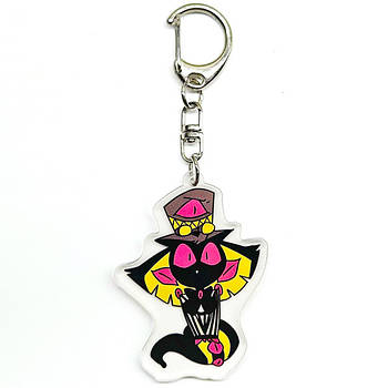 "Сер Пентіус (Готель Газбін / Hazbin hotel)" брелок акриловий двосторонній з уф-друком