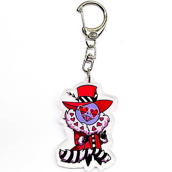 "Валентино (Готель Газбін / Hazbin hotel)" брелок акриловий двосторонній з уф-друком