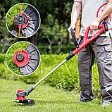 Акумуляторний тример Worcraft CGT-S20LiDB з АКБ (4А) і ЗП, мотокоса, фото 10