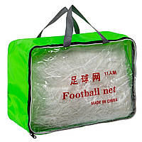 Сітка на ворота футбольні в комплекті з 2 штук Zelart C-8604 7,32x2,44x1,5 м 2 шт. білий