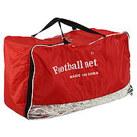 Сітка на ворота футбольні в комплекті з 2 штук Zelart FB-1354 7,5x2,5x1,5х2,5 м 2 шт. білий