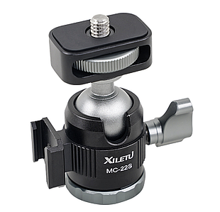 Штативна головка з алюмінієвого сплаву з холодним черевиком Xiletu MC22S