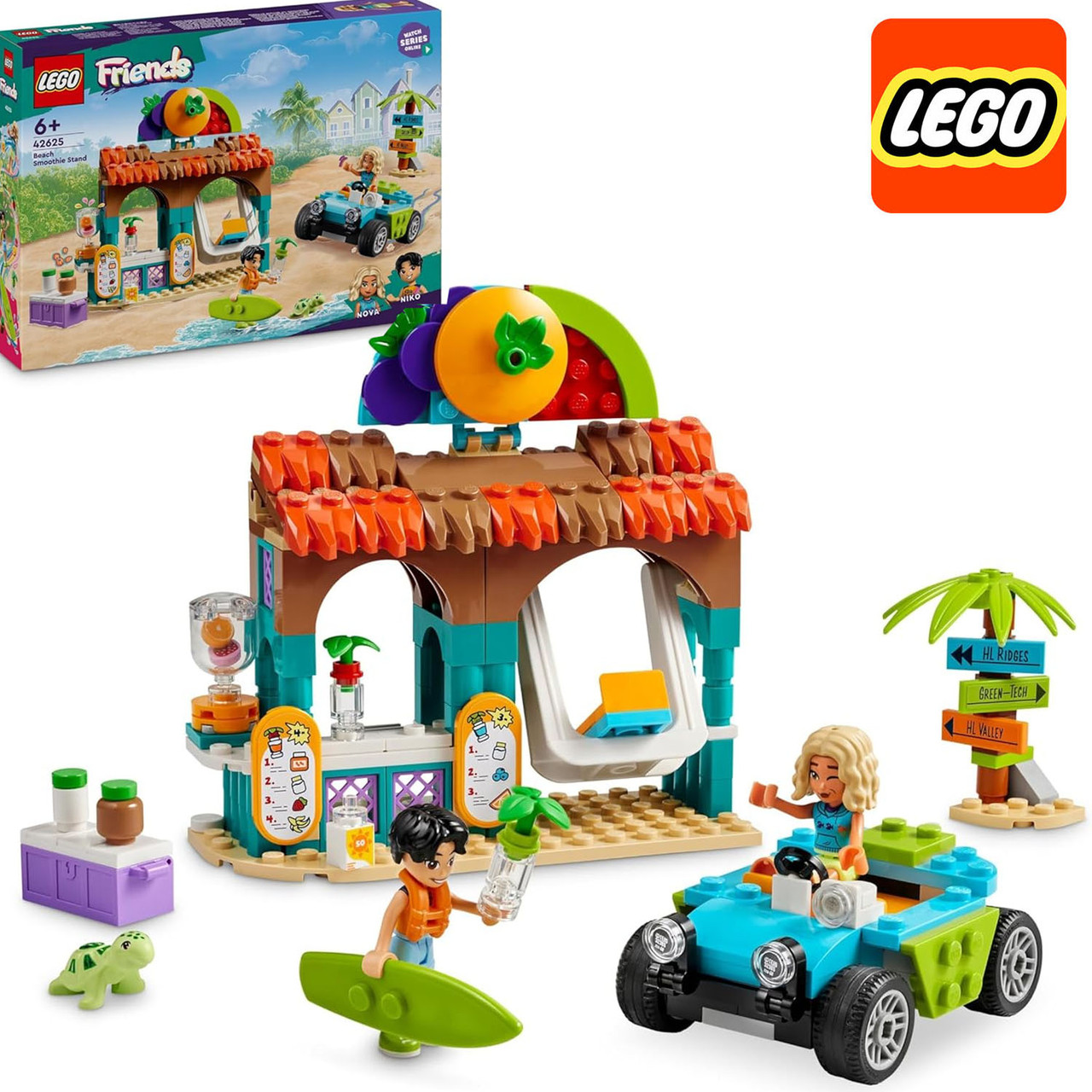 Конструктор Лего Френдс Пляжний кіоск зі смузі Lego Friends 42625
