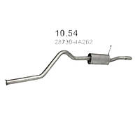 Глушник Hyundai H1 (H-200) 2.5 D POLMOSTROW