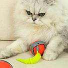 Інтерактивна іграшка для котів з підсвіткою 5см, від USB, Помаранчевий / М'ячик інтерактивний для тварин, фото 2