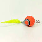 Інтерактивна іграшка для котів з підсвіткою 5см, від USB, Помаранчевий / М'ячик інтерактивний для тварин, фото 3