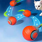 Інтерактивна іграшка для котів з підсвіткою 5см, від USB, Помаранчевий / М'ячик інтерактивний для тварин, фото 4