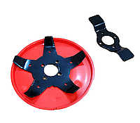 Диск насадка для мотокоси розпушувач ґрунту для прополювання, сапа 2 в 1 multifunctional herbicide