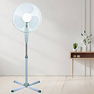 Вентилятор підлоговий на чотирьох ніжках із 3 швидкостями Electric fan 40Вт, фото 3