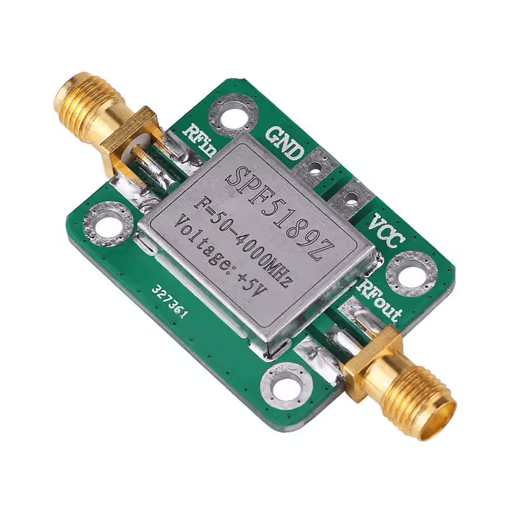 Підсилювач з низьким рівнем шуму SPF5189 LNA 50-4000MHz, 5V, NF = 0,6 db-с екранованим корпусом