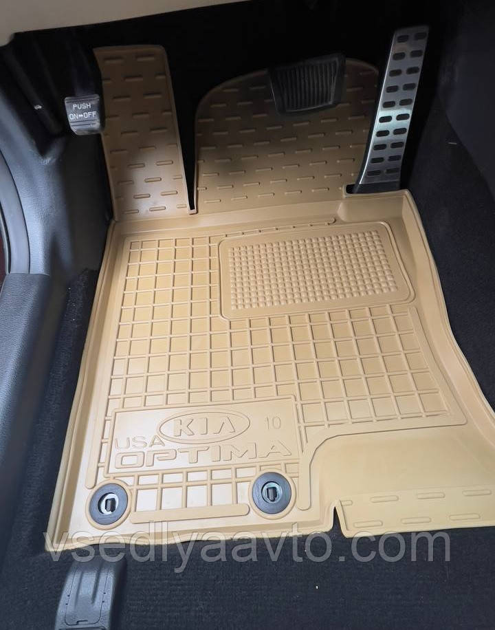 Передні килимки NISSAN X-Trail T31 з 2007 р. (AVTO-GUMM) БАЖОВІ