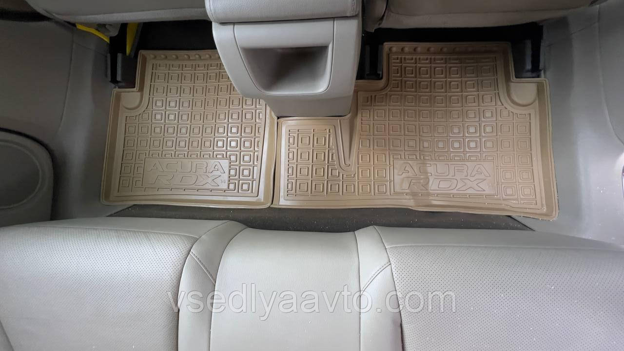 Килимки в салон Volkswagen T5 з 2010 р. Caravela третій ряд (AVTO-GUMM) БАЖОВІ, фото 1