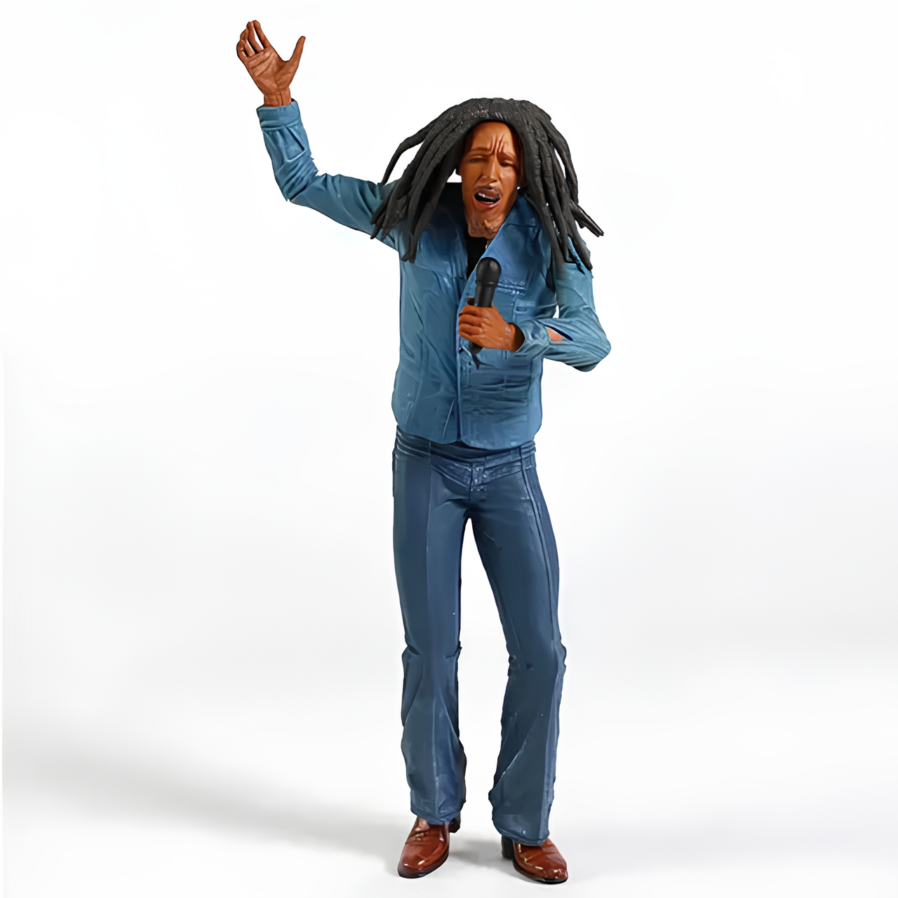 Статуетка Боб Марлі RESTEQ 18 см. Іграшка Bob Marley. Фігурка ямайського реггі музиканта, фото 1