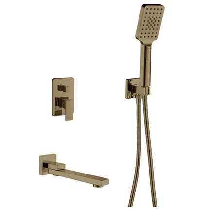 Вбудована душова система Haiba KUBUS 009 (INNER) BRUSHED GOLD (HB9629), фото 1