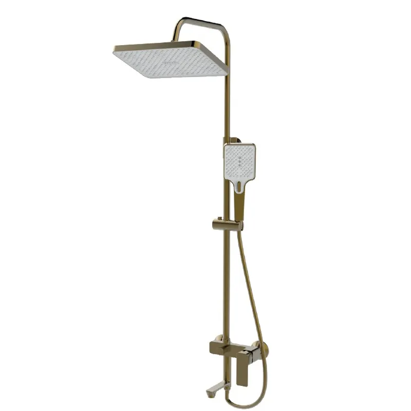 Душова колона із змішувачем Haiba KUBUS 009-J BRUSHED GOLD (HB9627)