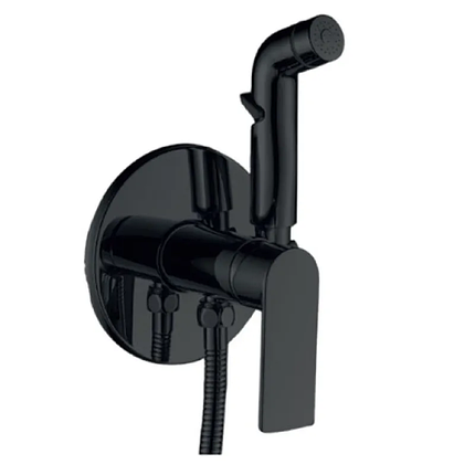 Змішувач для гігієнічного душу Haiba ALEX 002 (INNER) BLACK (HB9618), фото 1