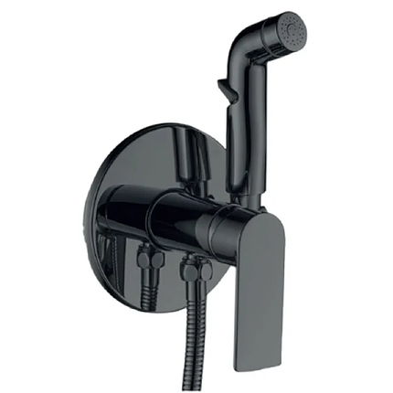 Змішувач для гігієнічного душу Haiba ALEX 002 (INNER) GRAPHITE (HB9617), фото 1