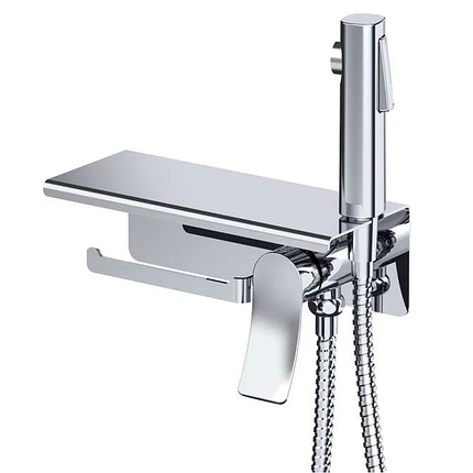 Змішувач для гігієнічного душу Haiba GAUDI 069 з тримачем для туалетного паперу (HB9596), фото 1