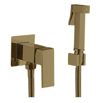 Змішувач для гігієнічного душу Haiba KUBUS 002 (INNER) BRUSHED GOLD (HB9625), фото 1