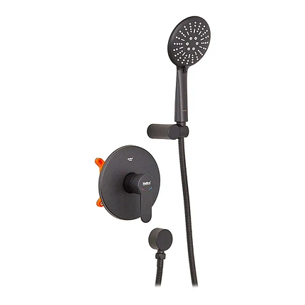 Змішувач для душу Haiba Amanda 003 (Inner) Black (HB3956), фото 1