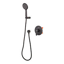 Змішувач для душу Haiba Amanda 003 (Inner) Black (HB3956), фото 5