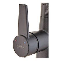 Змішувач для кухні Haiba Nobel 021 Black (HB3983), фото 3