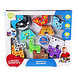 Навчальний ігровий набір Kiddi Smart — Звірятка-Пазлики 4562-KS, фото 8