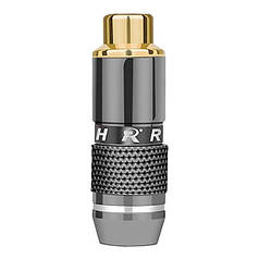 Гніздо RCA під паяння металевий корпус R Connector FreeEnd — RCA/F Black