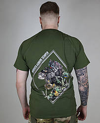 Футболка з back-принтом ULTIMATUM Vector Олива