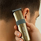 Акумуляторна машинка для стрижки волосся + 5 насадок, SK-609C / Бездротовий триммер для стрижки, фото 6