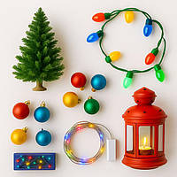 Новорічне освітлення та ялинки