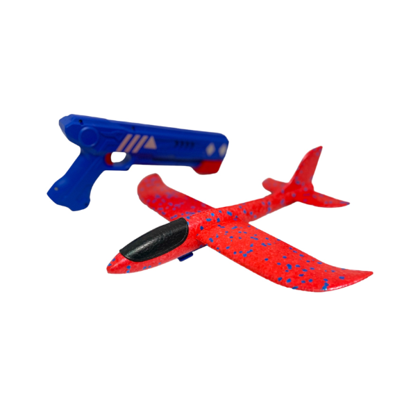 Іграшка дитяча "Літак з пістолетом" мікс, малий, Игрушка "Самолёт с пистолетом" ЛТ, фото 1